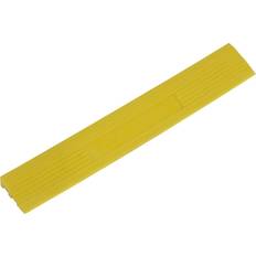 Revêtements de sol Sealey FT3EYM 400 x 60mm Yellow Polypropylene Floor Tile Edge 6pk