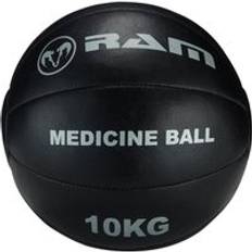Medizinbälle RAM Rugby Medizinball Schwarzes Leder 10 KG