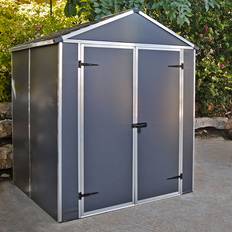 Outbuildings Palram Canopia Rubicon Double Door Plastic Shed (Building Area )