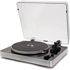 Aiwa Skivspelare Aiwa APX-790BT/BK, Remdriven skivtallrik, Halvautomatisk, Gjuten aluminium, Svart, Gjuten aluminium, Metall, 33 1/3,45 RPM