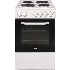 Convection/ Fan Oven Ceramic Cookers SIA Hob White