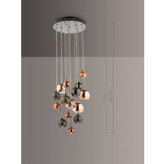 Black Pendant Lamps Dar Lighting Aurelia Pendant Lamp ∅ 35cm