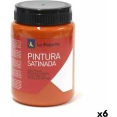 Oranssi Vesivärit Tempera La Pajarita L-06 Orange Satin Schulisch 35 Ml 6 Stück