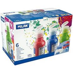 Acuarelas MiLAN Témpera 125 ml Azul Blanco Multicolor