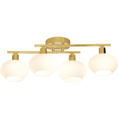 G9 - IP44 - Vita Takplafonder Aneta Elba Brass/White Takplafond 60cm