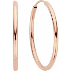 Oorbellen Isabel Bernard La Concorde Cerise 14 Karaat Rose Hoop Earrings - Quarz