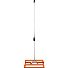 Rastrelli T-Mech Livellatrice 50cm x 32cm Rastrello Acciaio Arancione 1,9m Manico Estensibile Facile