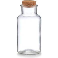 Brun Køkkenbeholdere Zeller Opbevaringsglas Med Korklåg 8cm x 8cm x 17,5cm Køkkenbeholder 0.5L
