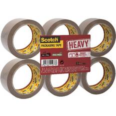 Plakbanden Scotch Secure Seal Verpakkingstape Bruin Sterk 50 mm (B) x 66 m (L) PP (Polypropyleen) 56 micron 6 Rollen