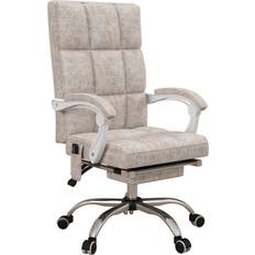 Massage Products Vinsetto Microfibre Fabric Vibration Massage Office Chair for Home, Beige