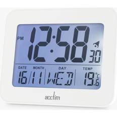 Acctim Otto Digital Alarm Clock White