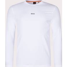 HUGO BOSS T-Shirts HUGO BOSS Longsleeve TChark 50473286 Weiß Regular Fit