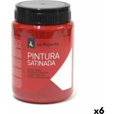 Red Water Colours Tempera La Pajarita L-07 Vermilion Rot Satin Schulisch 35 Ml 6 Stück