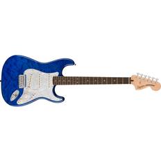 Squier By Fender Electric Guitar Squier By Fender Squier FSR Affinity Series Stratocaster QMT, Sapphire Blue Transparent