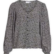 Pitkä Puserot Vila ViFini V-neck L/S Top - Liila