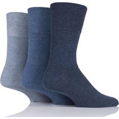 IOMI Pairs Men's FootNurse Diabetic Socks Blue