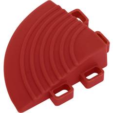 Sealey FT3CR 60 x 60mm Red Polypropylene Floor Tile Corners 4pk