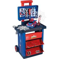 Luces Herramientas de Juguete Smoby Trolley Con Ruedas Y Herramientas Diy Spidey Para Construir Tu Propio Coche