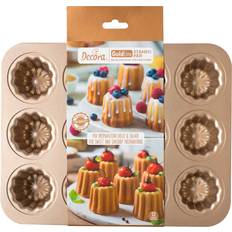 Guld Chokoladeforme Decora Kageudstikkere Canelé Rosaguld Chokoladeform