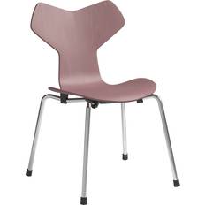 Rosa Stolar Fritz Hansen Grand Prix barnstol Wild rose målad ask-krom