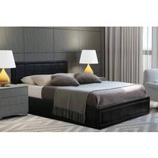 Home Treats King Single grey ottoman bed with lift up storage BAILEY