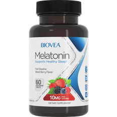 Biovea Vitaminer & Kosttillskott Biovea Melatonin 10mg Mixed Berry 60 st