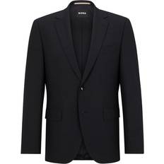 HUGO BOSS Regular Fit Jakke Til Jakkesæt I Ny Uld Med Stræk