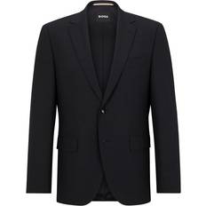 HUGO BOSS S Blazers HUGO BOSS Regular-Fit Scheerwol Met Stretch - Zwart