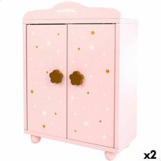 Colorbaby Woomax Cabinet for Dolls 2-pack