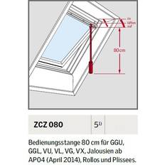 Repisas de Ventana Velux Bastón Rígido Aluminio ZCZ 080 Longitud 80 cm Repisa de Ventana