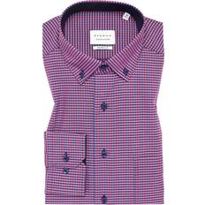Eterna MODERN FIT Shirt in sunset red checkered