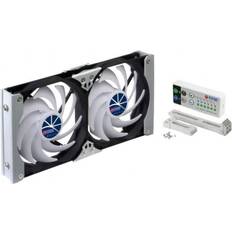 Batterier Køleskabe Titan TTC-SC20 B Dual Fridge Fan Hvid