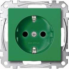 Green Electrical Outlets Merten SCHUKO-Steckdose gn SV MEG2300-0304