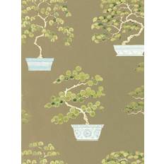 Green - Hernia Non Woven Wallpapers Sanderson Penjing Wallpaper DWAW217108