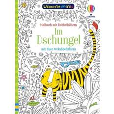 Bon_marché Livres de Coloriage Usborne In the Jungle Minis Coloring Book