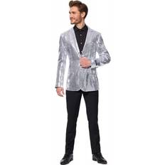 OppoSuits Kostumer OppoSuits Silver Sequins Suitmeister Blazer Gray