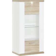 Metall Vitrinen Toulon White Vitrine 66x131cm