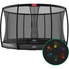 BERG Trampolin Elite InGround 430 Grey Levels inkl. Sicherheitsnetz Deluxe XL