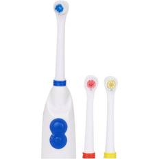 Electric Toothbrushes & Irrigators Electric toothbrush rotating soft bristles battery powered with 3 strong heads