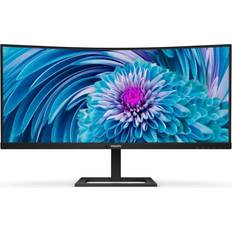 Philips 346E2CUAE 34' Curved Frameless UltraWide QHD 3440x1440 100Hz 121% SRGB MultiView PIP/PBP