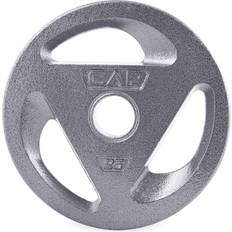 Weight Plates Cap Barbell CAP Barbell 2-Inch Olympic Grip Weight Plates, Single, Gray, 25 lb