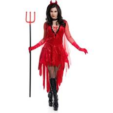 Charades Women's Sizzling Devil Costume