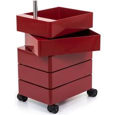 Rosso Carrelli Tavolo Magis 360° Container Mit Rollen H 72 cm 32 x 72 cm 5 Schubladen Carrello Tavolo