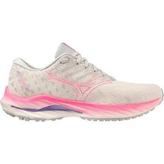 Mizuno Wave Inspire 19 Women's Running Shoes, SWhite/H-VPink/Ppunch