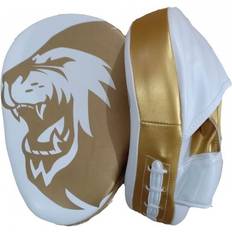 Focus Mitts Adidas SUPER PRO HAND PADS Curved White/Gold Pu x 19 x