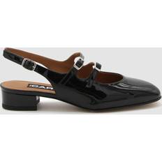 Dame - Snøring Sandaletter Carel Paris Carel Black Leather Peche Slingbacks