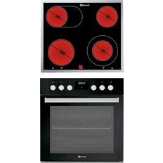 85.0 cm Keramische Kookplaten Bauknecht Heko Black 700 P Inbouw Ovenset