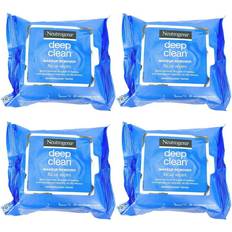 Cosmetics Neutrogena 4-pack make up remover cleansing facial towelettes refil wipes,25