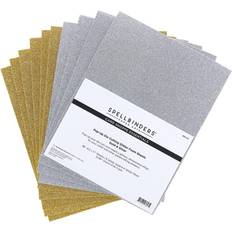 Gold Sketch & Drawing Pads Gold & Silver Glitter Foam 8.5x11 Sheets Spellbinders