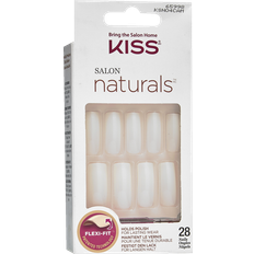 Kiss Salon Naturals selvklæbende negle Go Rouge